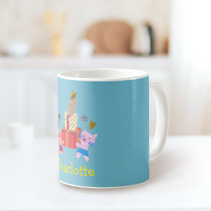 Schattigee katten en cadeaus Blauwe Naam Koffiemok