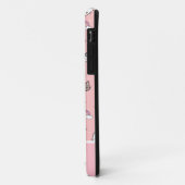 Schattigee katten en regenboogmonogram Case-Mate iPhone case (Achterkant/links)