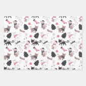 Schattigee Katten Kittens Kleurrijke Speelse Katte Inpakpapier Vel (Voorkant 2)