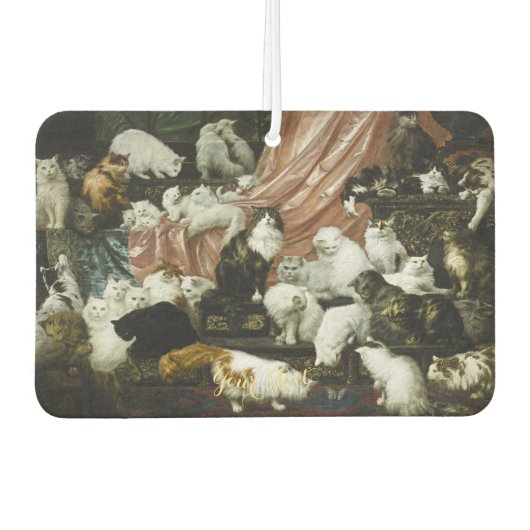 Schattigee Katten Kittens Kunst Schilderen Katten Luchtverfrisser (Voorkant)