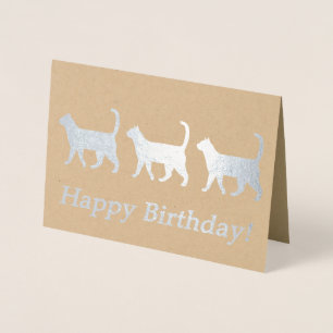 Schattigee katten Verjaardag Kaart