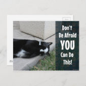 Schattigee katten zijn niet bang briefkaart (Voorkant / Achterkant)