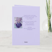 Schattigee Kattenbloem Bloemen Gefeliciteerd art K Kaart (Achterkant)