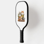 Schattigee kattenfamilie pickleball paddle (Links)