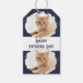 Schattigee kattenliefhebbers gepersonaliseerd foto cadeaulabel (Voorkant)