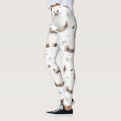 Schattigee Kattenliefhebbers Gift Waterverf Ragdol Leggings (Links)