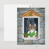 Schattigee Kattenmuis Leprechaun St Paddy's Day Sp Feestdagenkaart (Voorkant / Achterkant)
