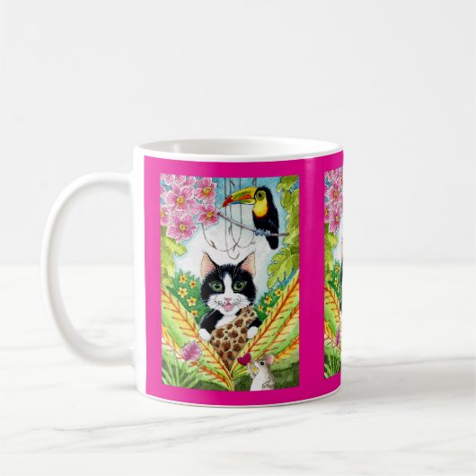 Schattigee Kattenmuis toucan hart oerwoud mok (Links)
