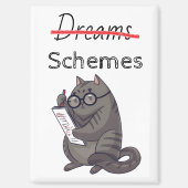Schattigee kattenschema's Funny Cat Magneet (Voorkant)