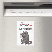 Schattigee kattenschema's Funny Cat Magneet (Insitu (Vaatwasser))