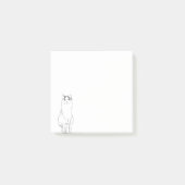 Schattigee kattenschets modern post-it® notes (Voorkant)