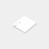 Schattigee kattenschets modern post-it® notes (Schuin)