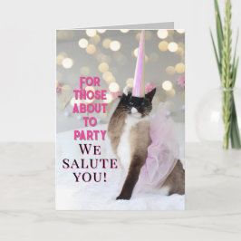 Schattigee kattenverjaardagsgroet kaart