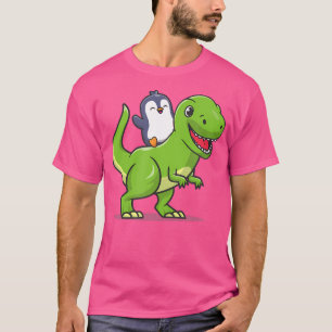 Schattigee Kawai Kinder Dinosaurus Pinguïn Lover T-shirt