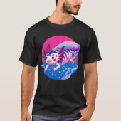 Schattigee kawaii axolotl biseksuele lgbt subtiele t-shirt (Voorkant)