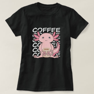 Schattigee Kawaii Axolotl Drink koffie T-shirt