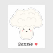 Schattigee kawaii bloemkool cartoon karakter stick sticker (Vel)
