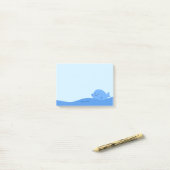 Schattigee Kawaii Blue Whale Animal nautische ocea Post-it® Notes (Op bureau)