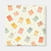 Schattigee Kawaii boeken magneet (Voorkant)
