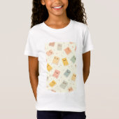 Schattigee Kawaii Boeken T-shirt (Voorkant)