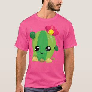 Schattigee Kawaii Cactus Emoji T-shirt