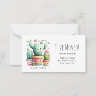 Schattigee Kawaii Cactus Ik heb de aankondigings K Notitiekaartje