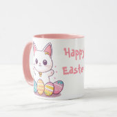 Schattigee Kawaii Cat Easter Mok – Schattige paste (Voorkant links)