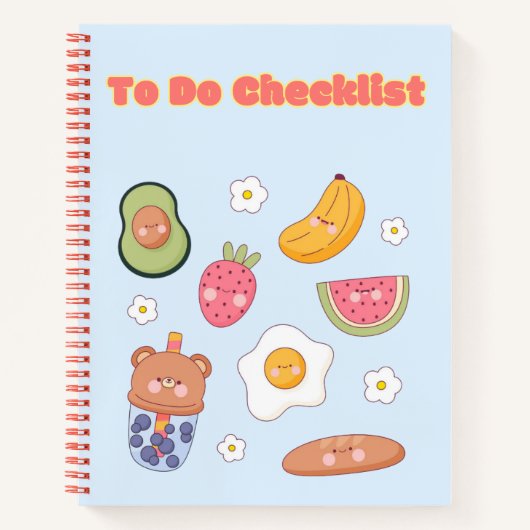 Schattigee Kawaii checklist ✨💗🌸 Notitieboek (Voorkant)