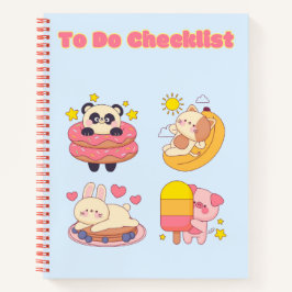 Schattigee Kawaii checklist ✨💗🌸 Notitieboek