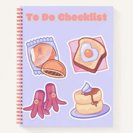 Schattigee Kawaii Checklist 💜🌸💗 Notitieboek