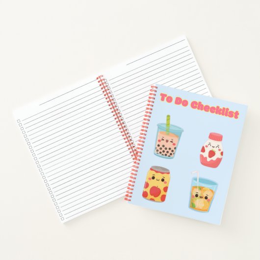 Schattigee Kawaii Checklist 💗✨💛🍓 Notitieboek (Binnen)