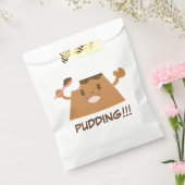 Schattigee Kawaii Chocolate PUDDING !!!! Bedankzakje (Gezegeld)