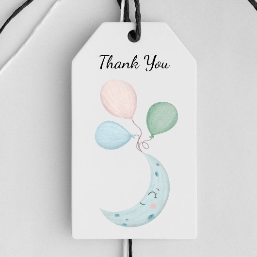 Schattigee Kawaii Crescent Moon Cadeaulabel
