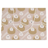 Schattigee Kawaii Dumplings Steamer Chopsticks Groot Cadeauzakje (Voorkant)
