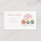 Schattigee Kawaii Egg Birds Pastel gekleurd Baby s Informatiekaartje (Voorkant)