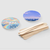 Schattigee Kawaii Fanpans Handwaaier (Niet-gemonteerd)