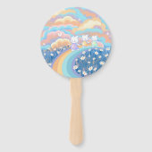 Schattigee Kawaii Fanpans Handwaaier (Voorkant)
