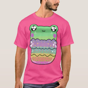 Schattigee Kawaii Frog Chibi Cake T-shirt