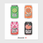 Schattigee Kawaii Fun Fruity Juice Drink Mini Comb Sticker (Vel)