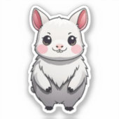 Schattigee Kawaii geïnspireerd 6 - Capybara Sticke Sticker (Voorkant)
