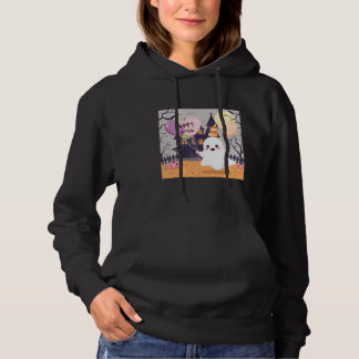 Schattigee Kawaii Ghost Verjaardagsfeest Halloween Hoodie