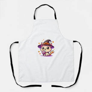 Schattigee Kawaii Halloween Cat Witch Kostuum Part Schort