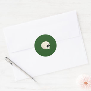 Schattigee Kawaii Halloween Skull Polka Dots donke Ronde Sticker