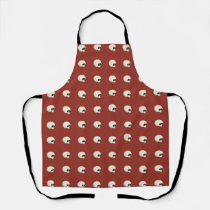 Schattigee Kawaii Halloween Skull Polka Dots rood Schort