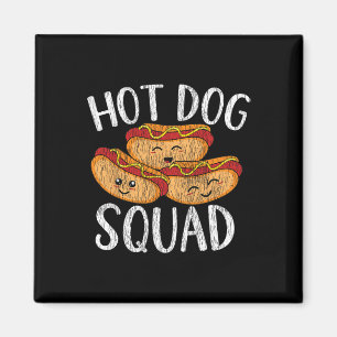 Schattigee Kawaii Hot Dog Squad BBQ Familie Matchi Magneet