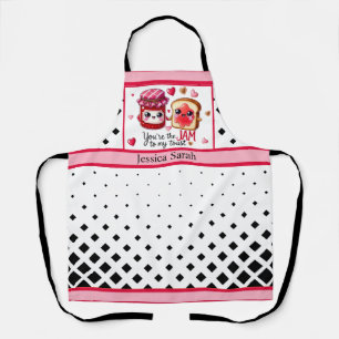 Schattigee Kawaii Jam en Toast Schort