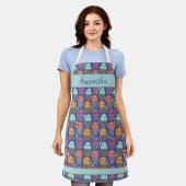 Schattigee Kawaii kwal gepersonaliseerd Schort (Gedragen)