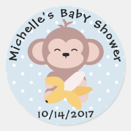 Schattigee Kawaii Monkey Baby shower Sticker
