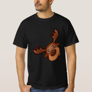 Schattigee Kawaii Moose Elk Herten Grappig Alaska T-shirt
