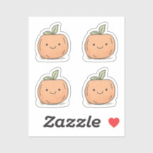 Schattigee Kawaii Oranje Waterverf Pompoen